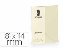 ENVELOPE ROSSLER COLORETTI C7 COR CREME 81X114 MM PACK DE 5