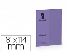 ENVELOPE ROSSLER COLORETTI C7 COR LILAS 81X114 MM PACK DE 5