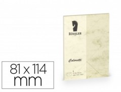 ENVELOPE ROSSLER COLORETTI C7 COR MARMORE CREME 81X114 MM PA