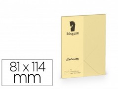 ENVELOPE ROSSLER COLORETTI C7 COR AREIA 81X114 MM PACK DE 5