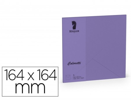 ENVELOPE ROSSLER COLORETTI QUADRADO GRANDE COR LILAS 164X164