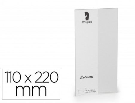 ENVELOPE ROSSLER COLORETTI DL AMERICANO COR CINZA CLARO 110X