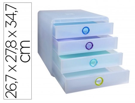 BLOCO CLASSIFICADOR DE SECRETARIA EXACOMPTA POP BOX TRANSLUC