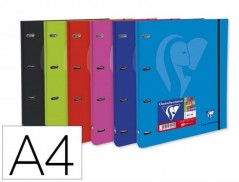 15un PASTA CLAIREFONTAINE MIMESYS 4 ANEIS 20 MM CARTAO FORRA