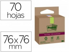 BLOCO DE NOTAS ADESIVAS POST-IT SUPER STICKY 76X76 MM COM 70