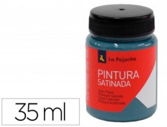 6un PINTURA LATEX LA PAJARITA ACETINADA L-34 FRASCO 35 ML AZ