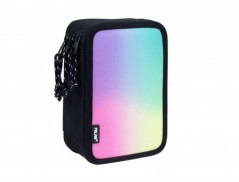 ESTOJO ESCOLAR MILAN SERIE SUNSET TRIPLO COR PRETO 195X55X13