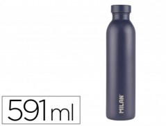GARRAFA MILAN ACO INOXIDAVEL TERMO COR AZUL MARINHO 591 ML