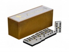 DOMINO FOURNIER FICHA MARFIM EM CAIXA DE PLASTICO