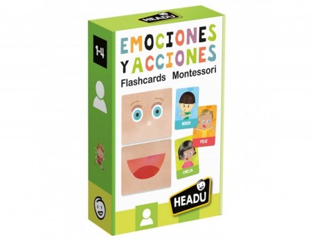 JOGO DIDATICO HEADU FLASH CARDS EMOCOES E ACOES MONTESSORI