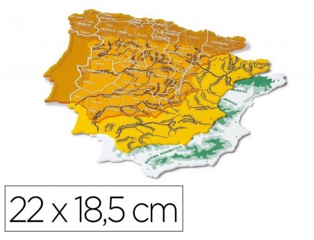 MODELO FAIBO MAPA ESPANHA 22X18,5 CM BOLSA DE 3 UNIDADES 100
