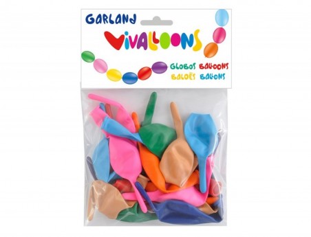 GLOBO 100% LATEX BIODEGRADAVEL BLISTER DE 20 UNIDADES CORES