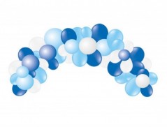 GLOBO 100% LATEX BIODEGRADAVEL GRINALDA ARCO BABY BLUE 55 UN