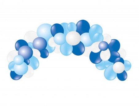 GLOBO 100% LATEX BIODEGRADAVEL GRINALDA ARCO BABY BLUE 55 UN