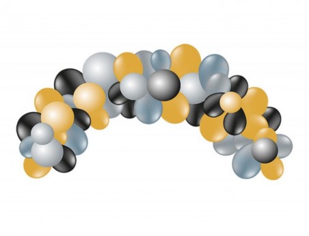 GLOBO 100% LATEX BIODEGRADAVEL GRINALDA ARCO METALLIC 55 UNI