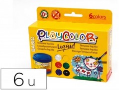 GUACHE LIQUIDO PLAYCOLOR LIQUID BASIC 40 ML CAIXA DE 6 UNIDA