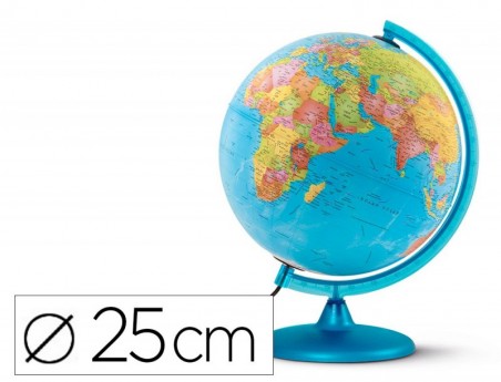 GLOBO TERRESTRE NOVA RICO COM LUZ DIA E NOITE BASE E MERIDIA