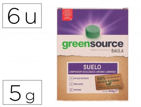 LIMPIADOR DE SUELOS BUNZL GREENSOURCE ECOLOGICO PASTILLA DE