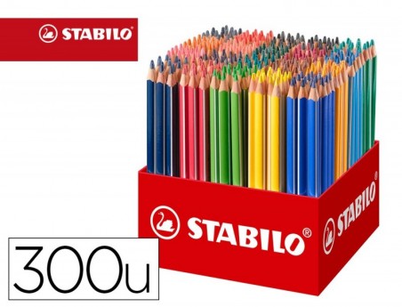 LAPIS DE COR STABILO TRIO AZ SCHOOL PACK DE 300 UNIDADES 20