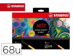 MARCADOR STABILO AGUARELAVEL PEN 68/88 ARTY LINE HERO ESTOJO