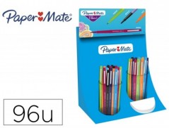MARCADOR PAPER MATE FLAIR PONTA DE FIBRA EXPOSITOR DE 96 UNI