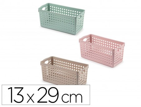 12un CESTO DE ORGANIZACAO PLASTIFORTE ATLAS Nº 1 130X290 MM