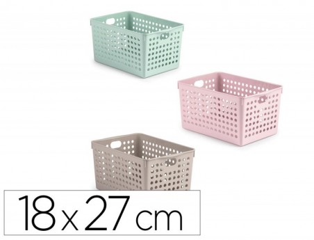 12un CESTO DE ORGANIZACAO PLASTIFORTE ATLAS Nº 2 180X270 MM