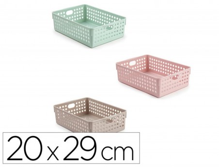 12un CESTO DE ORGANIZACAO PLASTIFORTE ATLAS Nº 3 200X290 MM