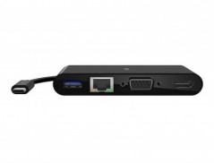 ADAPTADOR BELKIN AVC005BTBK MULTIMEDIA USB-C PORTAS USB-A 3.