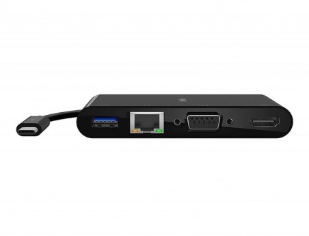 ADAPTADOR BELKIN AVC005BTBK MULTIMEDIA USB-C PORTAS USB-A 3.