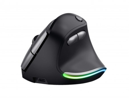 RATO TRUST BAYO ERGO OTICO SEM FIOS ECO 6 BOTOES 800/1200/16