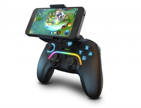 COMANDO PARA GAMEPAD KROM KAYROS SEM FIOS ILUMINACAO LED PC/