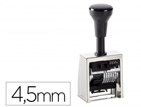 NUMERADOR AUTOMATICO REINER METALICO 6 DIGITOS ALTURA TIPO 4
