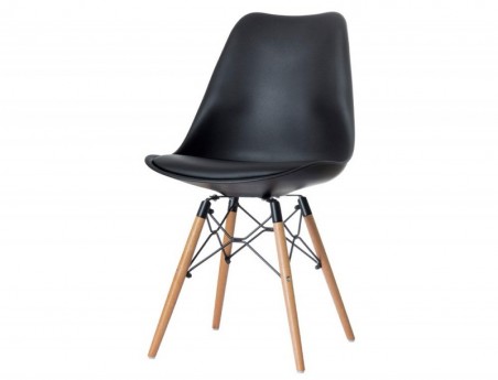 CADEIRA FAST PAPERFLOW DOGEWOOD PE FAIA ASSENTO PRETO LOTE D