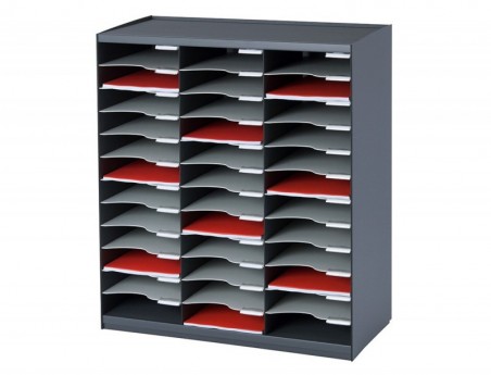 MODULO FAST-PAPERFLOW MONO-BLOCO COM 36 DIVISORIAS COR ANTRA