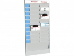 EXPOSITOR DE PAREDE FAST-PAPERFLOW DIN A4 20 DIVISORIAS MODU