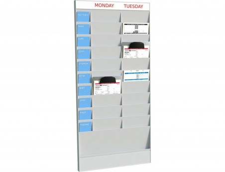 EXPOSITOR DE PAREDE FAST-PAPERFLOW DIN A4 20 DIVISORIAS MODU