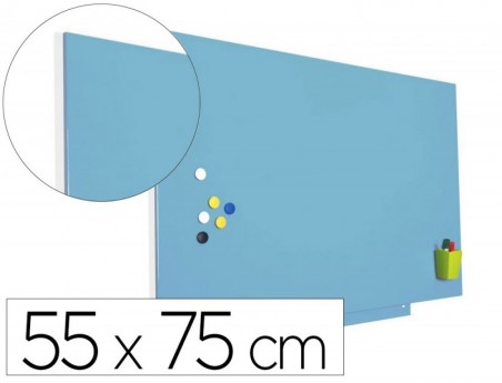 QUADRO ROCADA LACADO MAGNETICO 55X75 CM COR AZUL