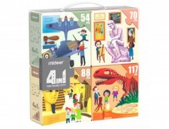 PUZZLE MIDEER 4 EM 1 MUSEU 54/70/88/117 PECAS