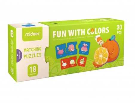 PUZZLE MIDEER DIVERSAO COM CORES 30 PECAS