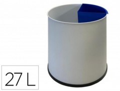 CESTO DE PAPEIS METALICO SIE PARA RECICLAGEM COM 1 DEPARTAME