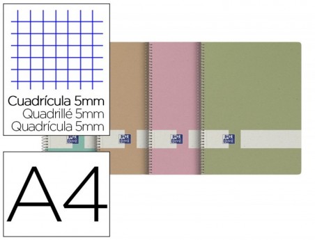 5un CADERNO ESPIRAL OXFORD EUROPEANBOOK 1 DIN A4 80 FOLHAS Q