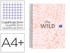 5un PASTA COM RECARGA OXFORD EUROPEANBOOK 5 ANIMAL PRINT DIN