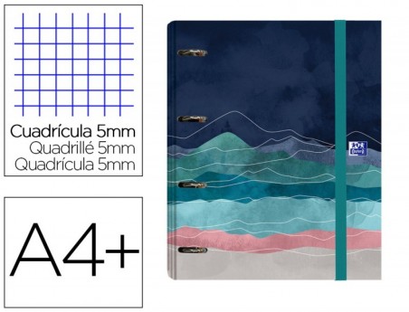 PASTA COM RECARGA OXFORD EUROPEANBINDER ICE EXPLORER DIN A4+