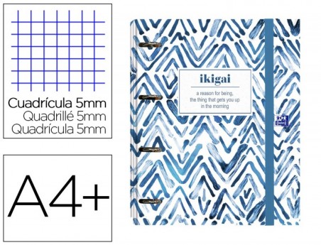 PASTA COM RECARGA OXFORD EUROPEANBINDER JAPANDI DIN A4+ QUAD