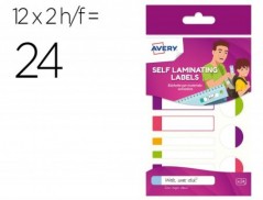 ETIQUETA ADESIVA AVERY PLASTIFICÁVEL CORES FLUORESCENTES BLI