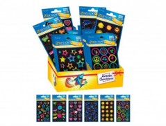 AUTOCOLANTES AVERY NEON 6 MODELOS DIFERENTES EXPOSITOR DE 60