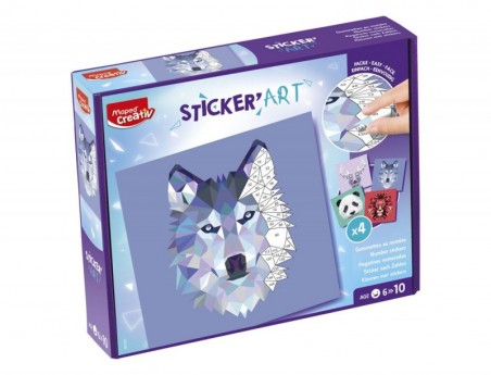 CONJUNTO MAPED CRIATIVO STICKER'ART AUTOCOLANTES DE NUMEROS
