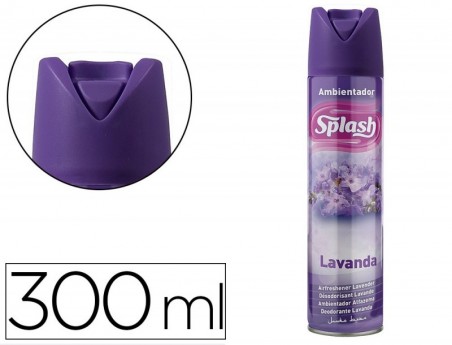 AMBIENTADOR SPRAY SPLASH LAVANDA FRASCO DE 300 ML