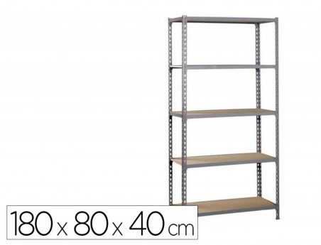 ESTANTE METALICA SIMONRACK MADER CLICK MINI 5/400 COR CINZA/